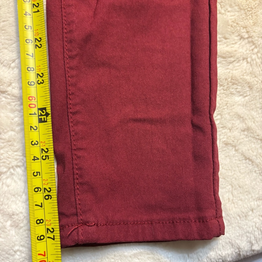 YMI Jeans Medium Burgundy Skinny High Rise Rayon Nylon Spandex Stretch 5-Pocket - Picture 13 of 14